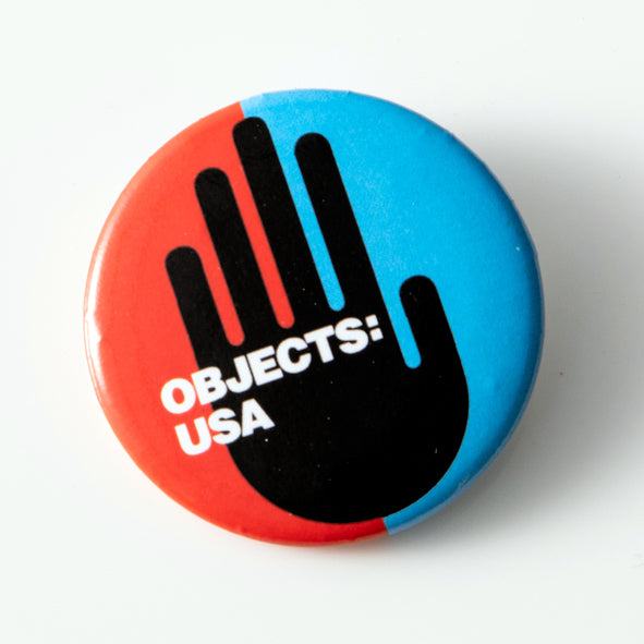 Objects: USA 2020 button (Hand)
