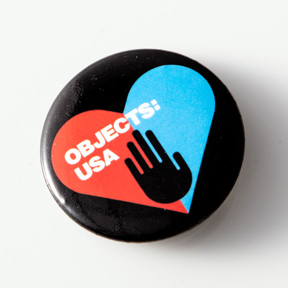Objects: USA 2020 button (Heart)