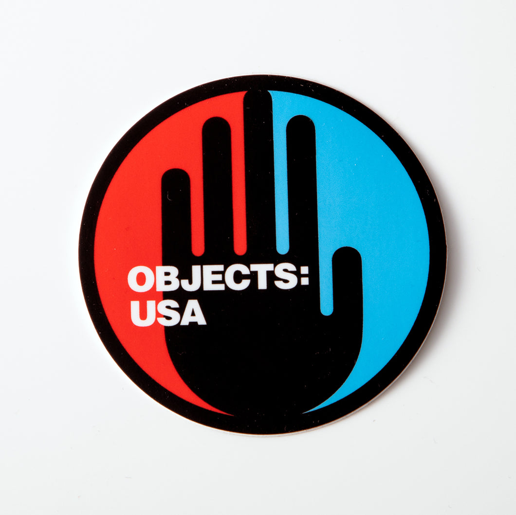 Objects: USA 2020 sticker (Hand)